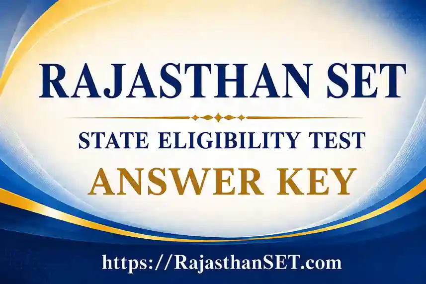 UOK Rajasthan SET Answer Key 2026 PDF Download