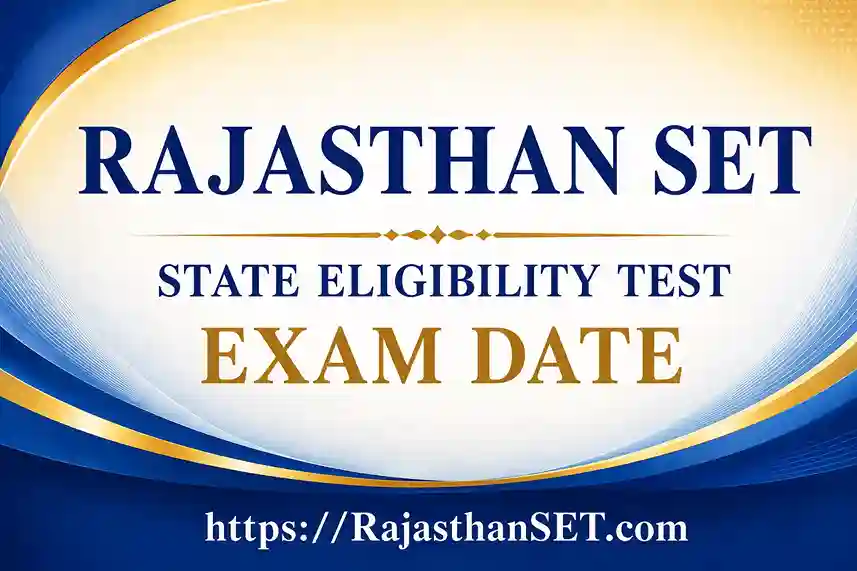 Rajasthan SET Exam Date 2026: UOK SET 6 September Exam