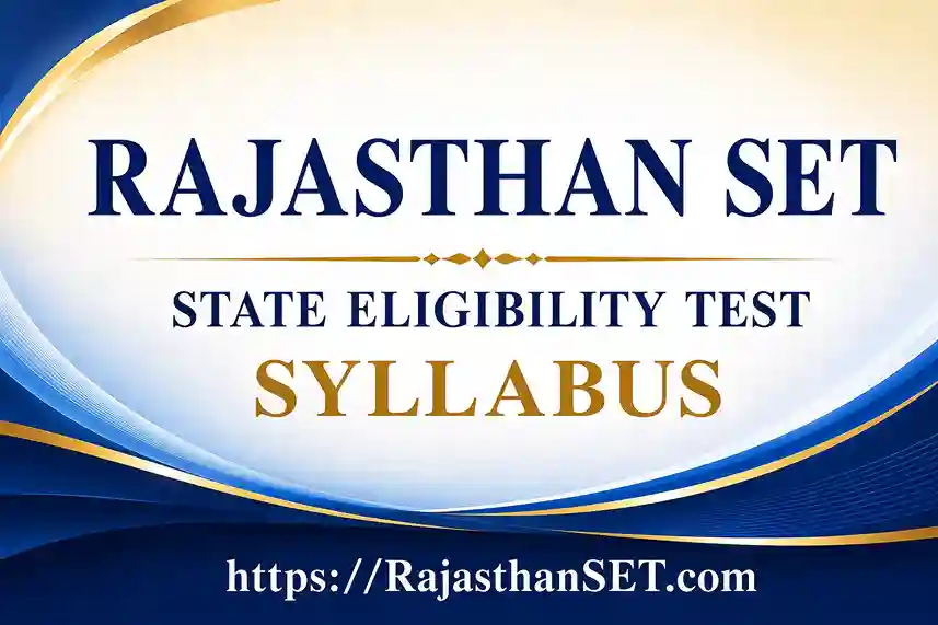 UOK Rajasthan SET Syllabus 2026 PDF Download