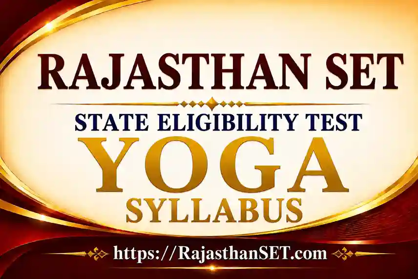 Rajasthan Set Yoga Syllabus 2026 PDF Download